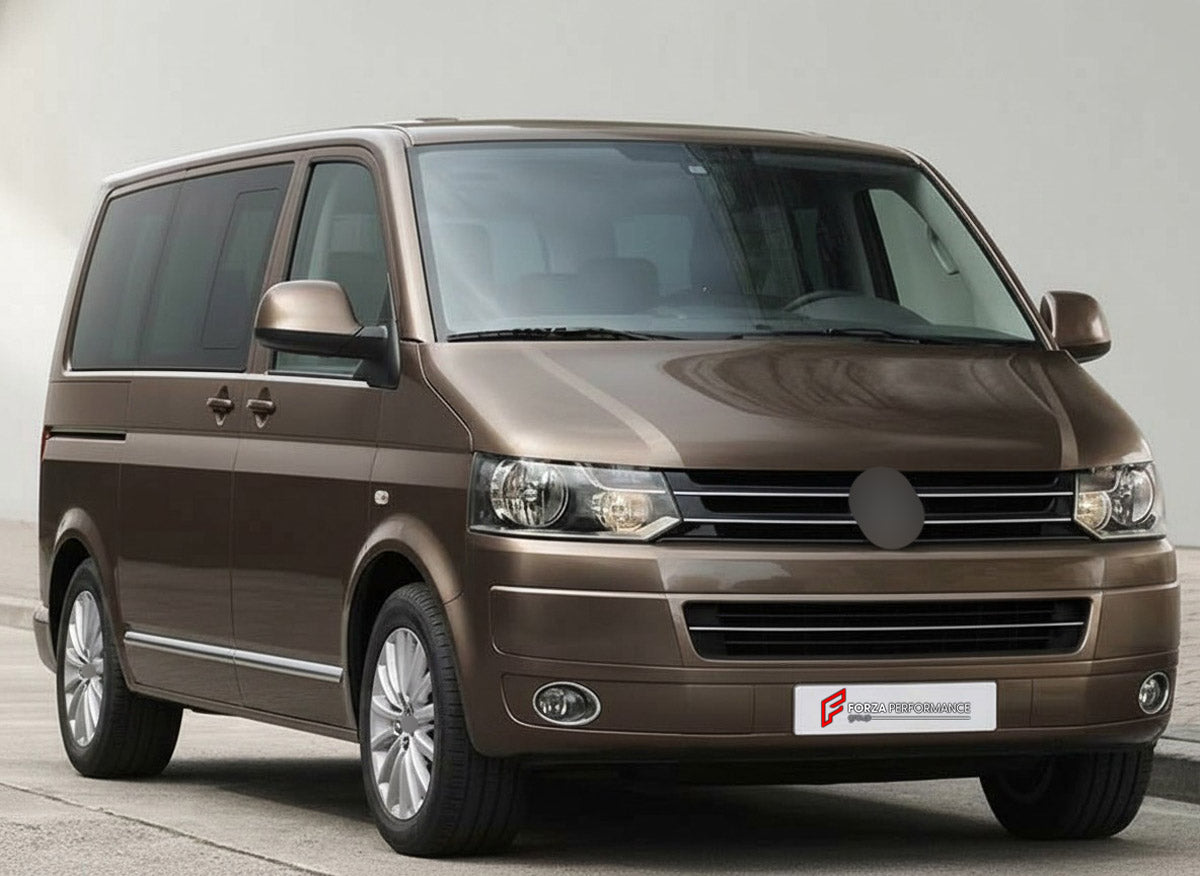 CONVERSION UPGRADE FACELIFT OLD TO NEW BODY KIT for Volkswagen Transporter T5.1 Facelift 2010 - 2015 to Transporter T6.1 Facelift 2019 - 2024
Set includes:

Front Bumper Assembly
Front Grille
Hood Bonnet
Front Fenders
Rear Bumper Assembly
Rear Diffuser
Material: Plastic

NOTE: Professional installation is required.
