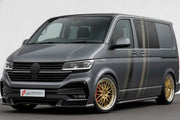CONVERSION UPGRADE FACELIFT OLD TO NEW BODY KIT for Volkswagen Transporter T5.1 Facelift 2010 - 2015 to Transporter T6.1 Facelift 2019 - 2024
Set includes:

Front Bumper Assembly
Front Grille
Hood Bonnet
Front Fenders
Rear Bumper Assembly
Rear Diffuser
Material: Plastic

NOTE: Professional installation is required.