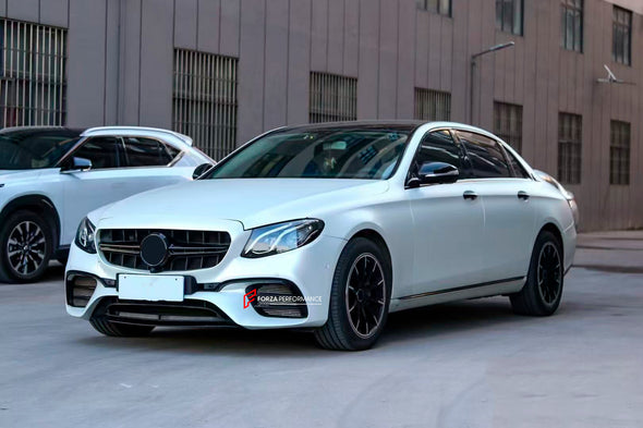 CONVERSION BODY KIT for W213 2017 - 2020 to AMG E63

Set includes:

Front Bumper Assembly
Front Grille

Side Skirts
Rear Bumper
Rear Diffuser

Material: Plastic

NOTE: Professional installation is required

CONTACT US FOR PRICING