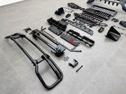 CONVERSION BODY KIT with FRONT BUMPER GRILLE PROTECTOR BULL BAR GUARD for MERCEDES BENZ G CLASS W465 2024+ to G63 AMG W465 2025+

Set includes:

Front Bumper Assembly
Front Skid Plate
Front Fender Liners

Front Grille&nbsp;
Bull Bar

Material: Plastic + Aluminium

NOTE: Professional installation is required
