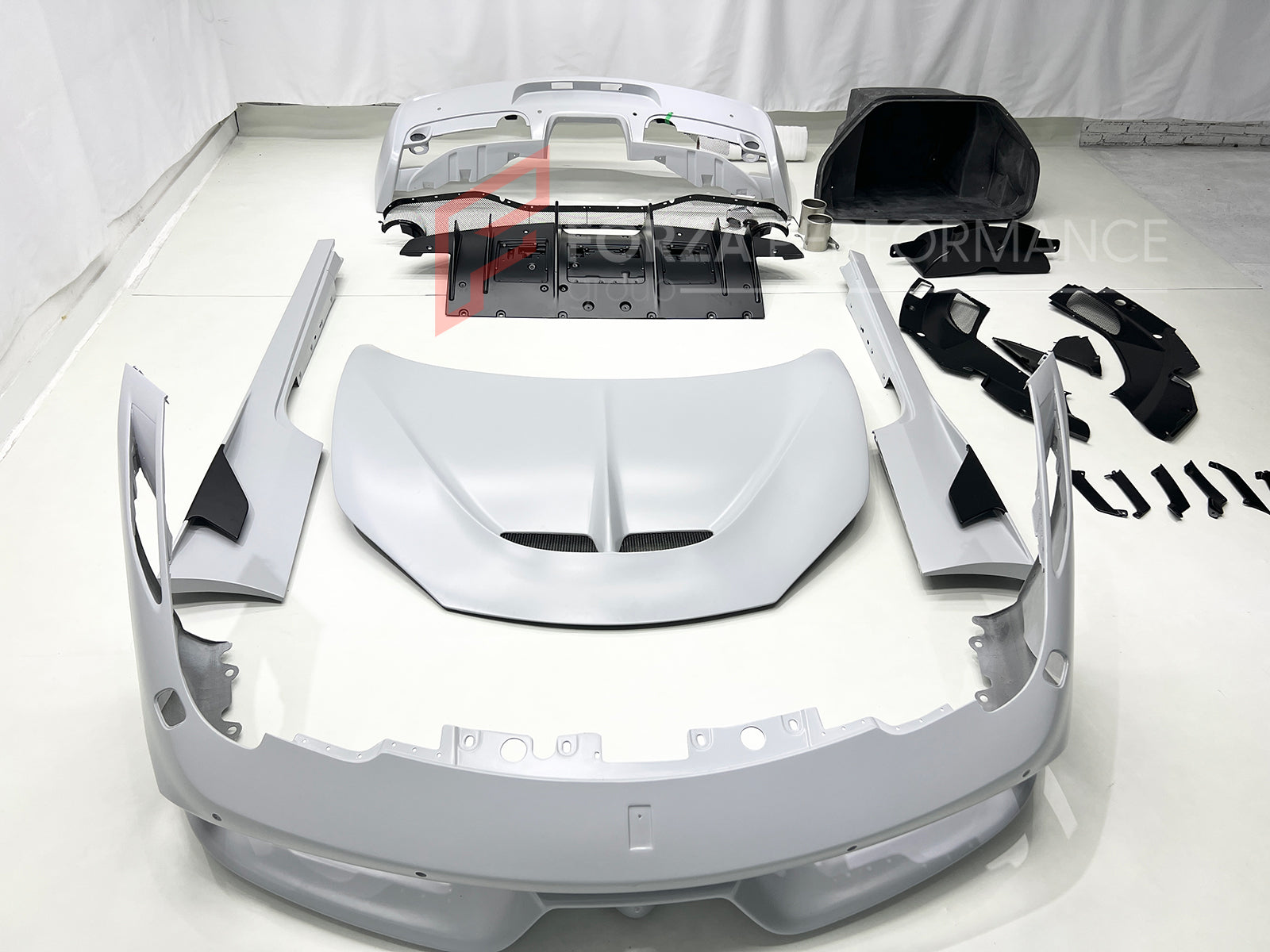 CONVERSION CARBON BODY KIT for FERRARI 458 2010 - 2016 UPGRADE to SPECIALE 2013 - 2016


Set includes:
Front Bumper
Front Bumper Trims
Front Hood
Side Skirts
Rear Trims
Rear Bumper
Rear Diffuser