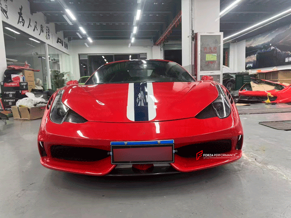 CONVERSION CARBON BODY KIT for FERRARI 458 2010 - 2016 UPGRADE to SPECIALE 2013 - 2016


Set includes:
Front Bumper
Front Bumper Trims
Front Hood
Side Skirts
Rear Trims
Rear Bumper
Rear Diffuser

Material:&nbsp;Carbon Fiber

NOTE: Professional installation is required.

Contact us for pricing.

Payment ►
Visa

Mastercard

PayPal with a credit card (add 4.4% at checkout)
Payoneer
Cryptocurrency
Shipment ►
By express DHL/UPS/TNT/FedEx
To the local international airport
Special line by air
Special line by the 