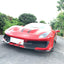 CONVERSION CARBON BODY KIT for FERRARI 488 GTB SPIDER 2015 - 2020 UPGRADE to 488 PISTA 2018 - 2020

Set includes:
Front Lip
Front Bumper Air Vent Covers
Side Skirts
Ducktail Spoiler
Engine Cover
Rear Diffuser

Material: Carbon

NOTE: Professional installation is required.