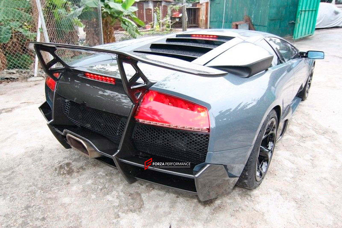 CONVERSION UPGRADE FACELIFT OLD TO NEW BODY KIT for Lamborghini Murcielago LP640 2002 - 2010 to MURCIELAGO LP670 SV
Set includes:

Front Bumper
Front Lip Splitter
Side Skirts
Rear Bumper
Rear Spoiler Wing
Material: Carbon

NOTE: Professional installation is required.