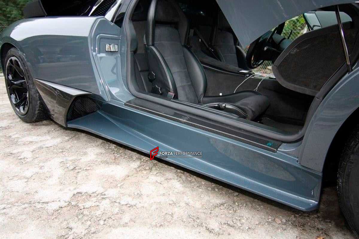 CONVERSION UPGRADE FACELIFT OLD TO NEW BODY KIT for Lamborghini Murcielago LP640 2002 - 2010 to MURCIELAGO LP670 SV
Set includes:

Front Bumper
Front Lip Splitter
Side Skirts
Rear Bumper
Rear Spoiler Wing
Material: Carbon

NOTE: Professional installation is required.