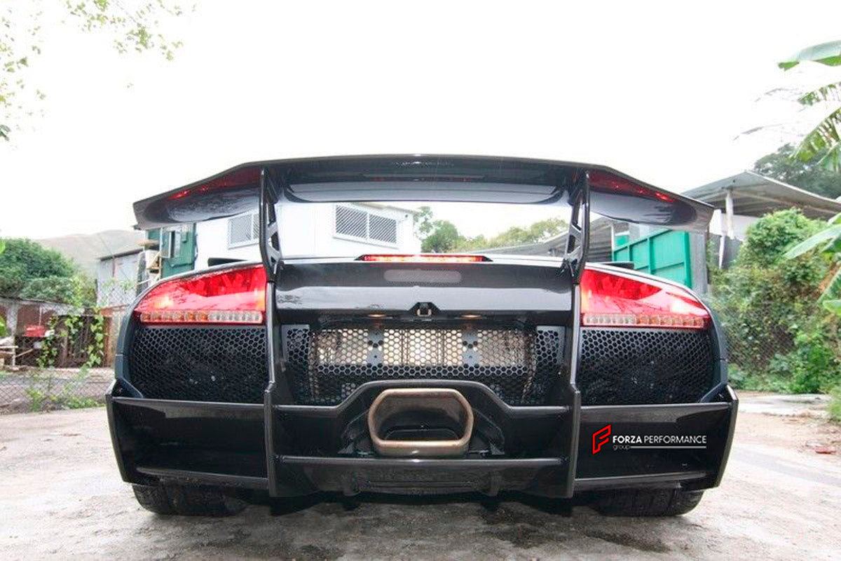 CONVERSION UPGRADE FACELIFT OLD TO NEW BODY KIT for Lamborghini Murcielago LP640 2002 - 2010 to MURCIELAGO LP670 SV
Set includes:

Front Bumper
Front Lip Splitter
Side Skirts
Rear Bumper
Rear Spoiler Wing
Material: Carbon

NOTE: Professional installation is required.