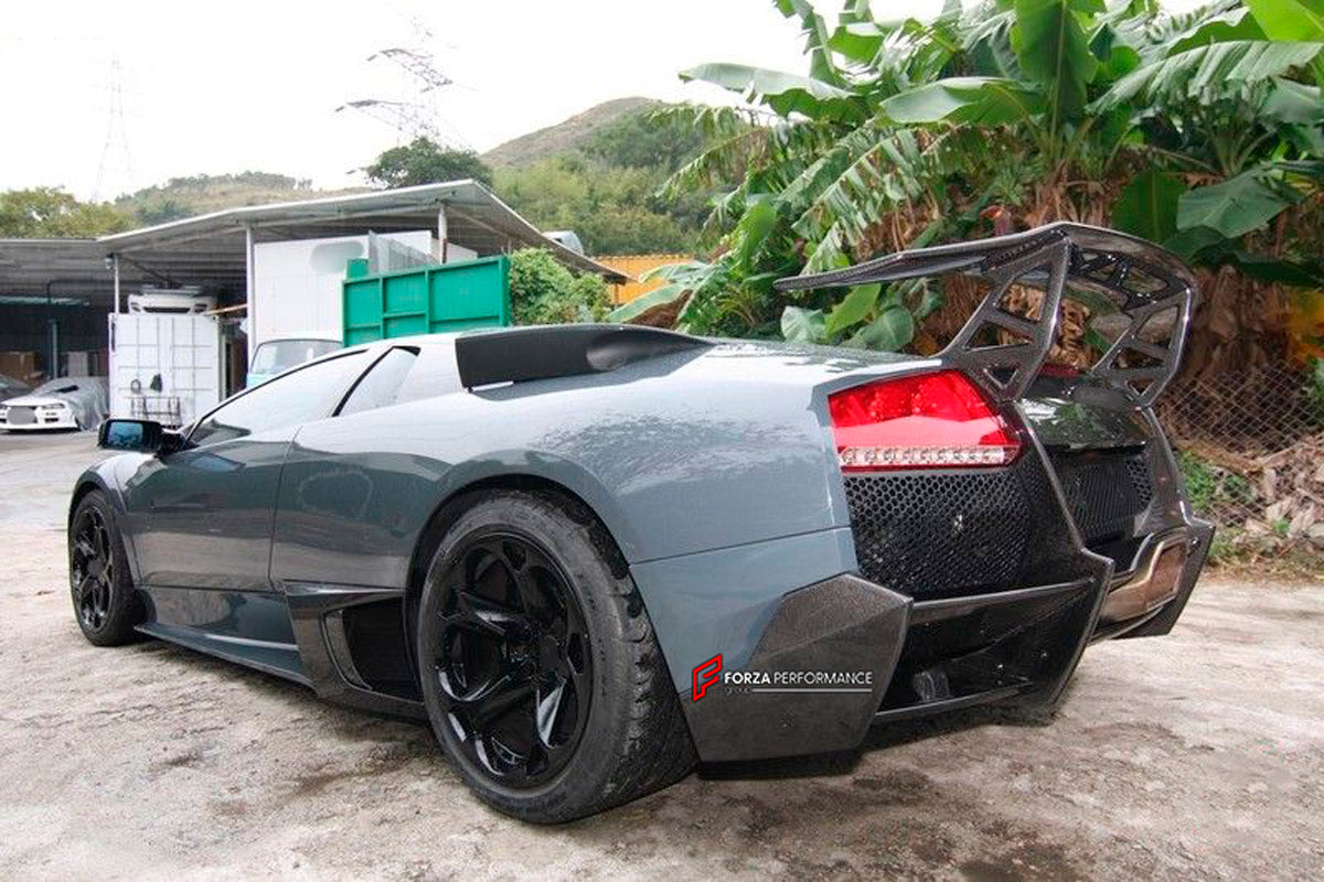 CONVERSION UPGRADE FACELIFT OLD TO NEW BODY KIT for Lamborghini Murcielago LP640 2002 - 2010 to MURCIELAGO LP670 SV
Set includes:

Front Bumper
Front Lip Splitter
Side Skirts
Rear Bumper
Rear Spoiler Wing
Material: Carbon

NOTE: Professional installation is required.