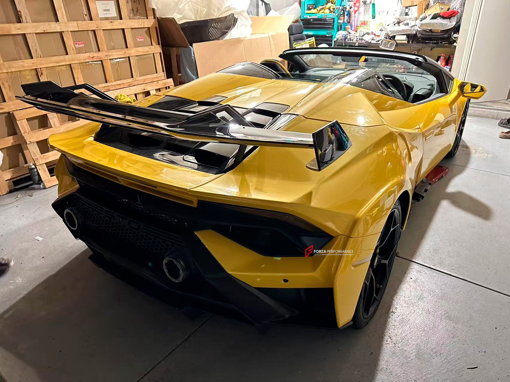 CONVERSION CARBON BODY KIT for LAMBORGHINI HURACAN LP580 LP610 LP640 SPYDER 2016 - 2019 upgrade to HURACAN STO LP 640

Set includes:
Front Lip
Front Bumper
Front Trunk with Air Inlets
Front Hood / Bonnet
Front Fenders
Front Fender Air Vents
Side Skirts
Rear Quarter Panels
Rear Engine Lid

Rear Wing Spoiler
Rear Bumper
Rear Diffuser
Exhaus System


Material: Dry Carbon

NOTE:

Professional installation is required
Why “Contact Us for Pricing”?

We don’t display fixed prices because our goal is to offer you t