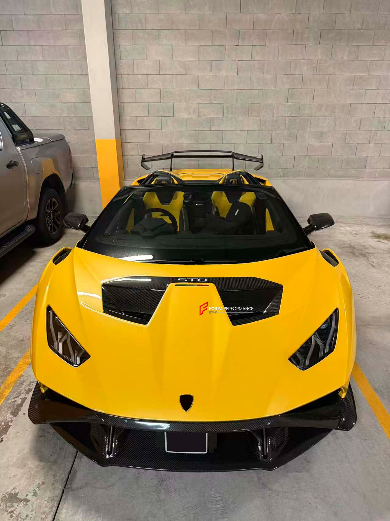 CONVERSION CARBON BODY KIT for LAMBORGHINI HURACAN LP580 LP610 LP640 SPYDER 2016 - 2019 upgrade to HURACAN STO LP 640

Set includes:
Front Lip
Front Bumper
Front Trunk with Air Inlets
Front Hood / Bonnet
Front Fenders
Front Fender Air Vents
Side Skirts
Rear Quarter Panels
Rear Engine Lid

Rear Wing Spoiler
Rear Bumper
Rear Diffuser
Exhaus System


Material: Dry Carbon

NOTE:

Professional installation is required
Why “Contact Us for Pricing”?

We don’t display fixed prices because our goal is to offer you t