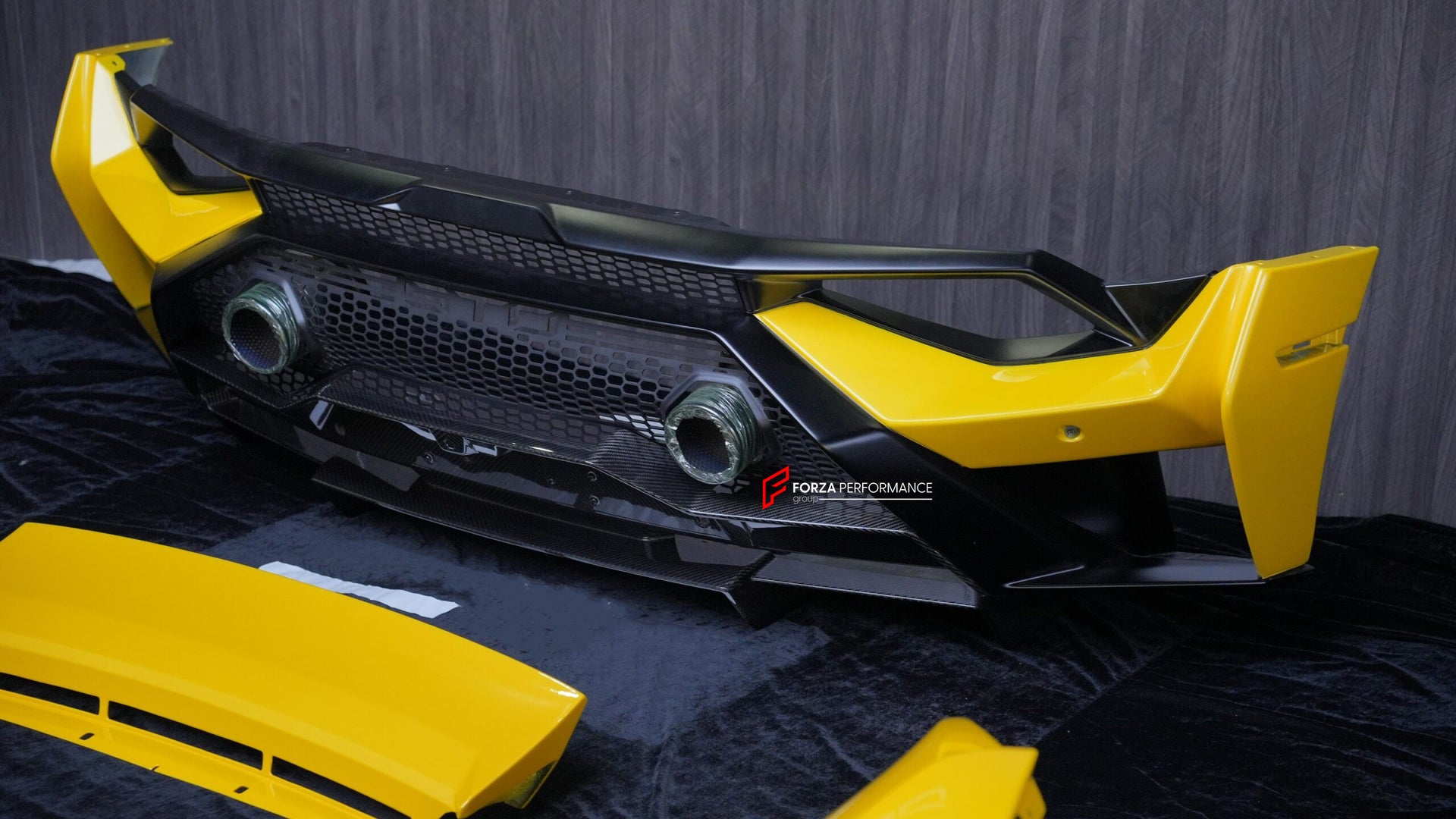 CONVERSION CARBON BODY KIT for LAMBORGHINI HURACAN LP580 LP610 LP640 SPYDER 2016 - 2019 upgrade to HURACAN STO LP 640

Set includes:
Front Lip
Front Bumper
Front Trunk with Air Inlets
Front Hood / Bonnet
Front Fenders
Front Fender Air Vents
Side Skirts
Rear Quarter Panels
Rear Engine Lid

Rear Wing Spoiler
Rear Bumper
Rear Diffuser
Exhaus System


Material: Dry Carbon

NOTE:

Professional installation is required
Why “Contact Us for Pricing”?

We don’t display fixed prices because our goal is to offer you t