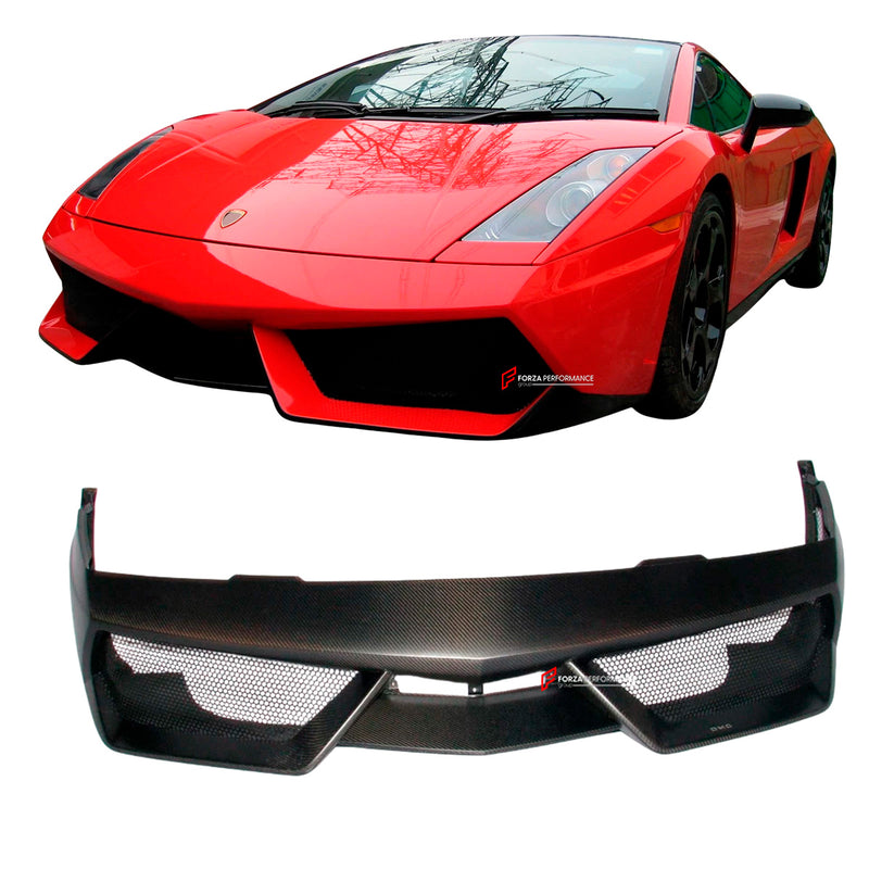 CONVERSION CARBON FRONT BUMPER for LAMBORGHINI GALLARDO 2003 - 2008 COUPE SPYDER upgrade to LP570 SUPERLEGGERA