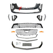 CONVERSION CT4 V BLACKWING FRONT BUMPER for CADILLAC CT4 2020+ FORZA PERFORMANCE Custom Fit
Set includes:

Front Bumper Assembly
Front Upper Grille
Front Center Grille
Front Bumper Vent Covers
Front Canards
Front Lip (Carbon Fiber Available)
Turn Signal Lights
Material: Plastic / Carbon Fiber

NOTE: Professional installation is required.