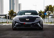 CONVERSION CT4 V BLACKWING FRONT BUMPER for CADILLAC CT4 2020+ FORZA PERFORMANCE Custom Fit
Set includes:

Front Bumper Assembly
Front Upper Grille
Front Center Grille
Front Bumper Vent Covers
Front Canards
Front Lip (Carbon Fiber Available)
Turn Signal Lights
Material: Plastic / Carbon Fiber

NOTE: Professional installation is required.
