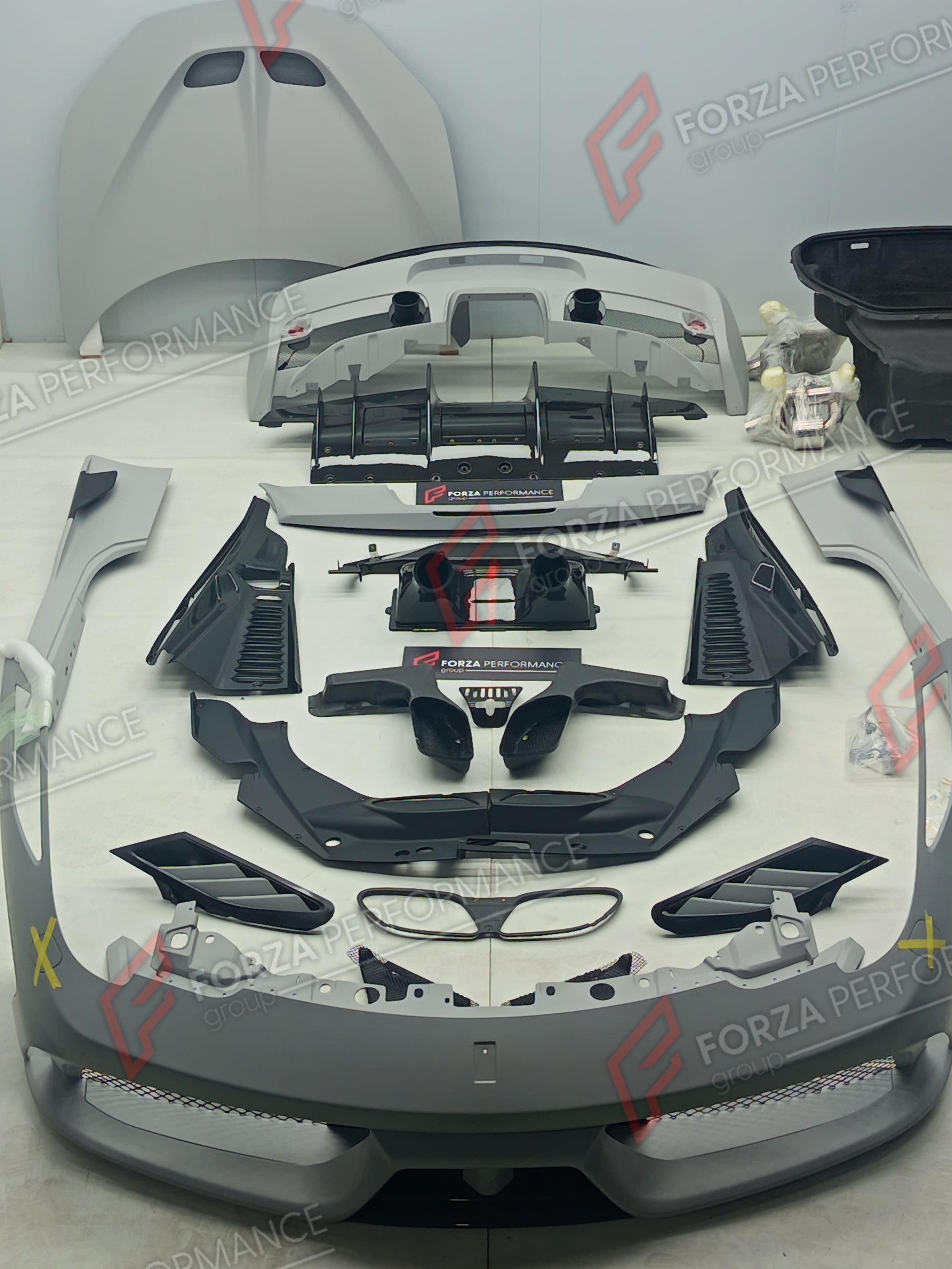 CONVERSION DRY CARBON BODY KIT for FERRARI 458 2009 - 2015 upgrade to 458 SPECIALE 2013 - 2016 Forza Performance custom fit buy 458 Speciale style design