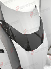 CONVERSION DRY CARBON BODY KIT for FERRARI 812 SUPERFAST UPGRADE to 812 COMPETIZIONE

Set includes:

Front Bumper
Hood Bonnet
Front Fenders
Side Skirts
Rear Bumper
Rear Spoiler
Rear Trunk Cover
Rear Diffuser
Rear Valved Mufflers
Exhaust Tips
Material: Dry Carbon Fiber

NOTE: Professional installation is required.