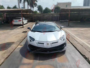 CONVERSION DRY CARBON BODY KIT for LAMBORGHINI AVENTADOR LP700 LP720 LP750 2011 - 2017 UPGRADE to AVENTADOR SVJ 2018 - 2022 FORZA PERFORMANCE custom fit SVJ Style

Set includes:
Front Bumper
Front Lip
Front Bumper Air Intakes
Side Skirts
Side Air Intakes
Engine Cover
Rear Wing Spoiler
Rear Bumper
Rear Diffuser

Material: Dry Carbon

NOTE: Professional installation is required.