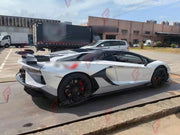 CONVERSION DRY CARBON BODY KIT for LAMBORGHINI AVENTADOR LP700 LP720 LP750 2011 - 2017 UPGRADE to AVENTADOR SVJ 2018 - 2022 FORZA PERFORMANCE custom fit SVJ Style

Set includes:
Front Bumper
Front Lip
Front Bumper Air Intakes
Side Skirts
Side Air Intakes
Engine Cover
Rear Wing Spoiler
Rear Bumper
Rear Diffuser

Material: Dry Carbon

NOTE: Professional installation is required.