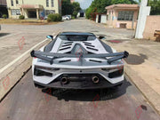 CONVERSION DRY CARBON BODY KIT for LAMBORGHINI AVENTADOR LP700 LP720 LP750 2011 - 2017 UPGRADE to AVENTADOR SVJ 2018 - 2022 FORZA PERFORMANCE custom fit SVJ Style

Set includes:
Front Bumper
Front Lip
Front Bumper Air Intakes
Side Skirts
Side Air Intakes
Engine Cover
Rear Wing Spoiler
Rear Bumper
Rear Diffuser

Material: Dry Carbon

NOTE: Professional installation is required.