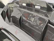 DRY CARBON BODY KIT for LAMBORGHINI HURACAN STO 2021 - 2024 FORZA PERFORMANCE custom fit STO Style

Set includes:
Front Bumper
Front Lip
Hood Bonnet
Front Fenders
Side Skirts
Rear Fenders with Air Intakes
Engine Cover
Rear Bumper
Rear Diffuser
Rear Wing Spoiler

Material: Dry Carbon

NOTE: Professional installation is required.