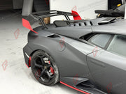 DRY CARBON BODY KIT for LAMBORGHINI HURACAN STO 2021 - 2024 FORZA PERFORMANCE custom fit STO Style

Set includes:
Front Bumper
Front Lip
Hood Bonnet
Front Fenders
Side Skirts
Rear Fenders with Air Intakes
Engine Cover
Rear Bumper
Rear Diffuser
Rear Wing Spoiler

Material: Dry Carbon

NOTE: Professional installation is required.