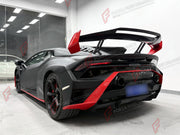 DRY CARBON BODY KIT for LAMBORGHINI HURACAN STO 2021 - 2024 FORZA PERFORMANCE custom fit STO Style

Set includes:
Front Bumper
Front Lip
Hood Bonnet
Front Fenders
Side Skirts
Rear Fenders with Air Intakes
Engine Cover
Rear Bumper
Rear Diffuser
Rear Wing Spoiler

Material: Dry Carbon

NOTE: Professional installation is required.