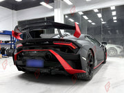DRY CARBON BODY KIT for LAMBORGHINI HURACAN STO 2021 - 2024 FORZA PERFORMANCE custom fit STO Style

Set includes:
Front Bumper
Front Lip
Hood Bonnet
Front Fenders
Side Skirts
Rear Fenders with Air Intakes
Engine Cover
Rear Bumper
Rear Diffuser
Rear Wing Spoiler

Material: Dry Carbon

NOTE: Professional installation is required.