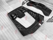 DRY CARBON BODY KIT for LAMBORGHINI HURACAN TECNICA 2022 - 2024 FORZA PERFORMANCE custom fit Tecnica Style

Set includes:
Front Bumper
Front Lip
Hood Bonnet
Side Skirts
Rear Fender Air Intakes
Engine Cover
Rear Bumper
Rear Diffuser
Rear Wing Spoiler

Material: Dry Carbon

NOTE: Professional installation is required.