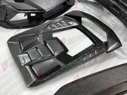 DRY CARBON BODY KIT for LAMBORGHINI HURACAN TECNICA 2022 - 2024 FORZA PERFORMANCE custom fit Tecnica Style

Set includes:
Front Bumper
Front Lip
Hood Bonnet
Side Skirts
Rear Fender Air Intakes
Engine Cover
Rear Bumper
Rear Diffuser
Rear Wing Spoiler

Material: Dry Carbon

NOTE: Professional installation is required.