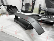 DRY CARBON BODY KIT for LAMBORGHINI HURACAN TECNICA 2022 - 2024 FORZA PERFORMANCE custom fit Tecnica Style

Set includes:
Front Bumper
Front Lip
Hood Bonnet
Side Skirts
Rear Fender Air Intakes
Engine Cover
Rear Bumper
Rear Diffuser
Rear Wing Spoiler

Material: Dry Carbon

NOTE: Professional installation is required.