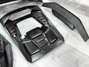 DRY CARBON BODY KIT for LAMBORGHINI HURACAN TECNICA 2022 - 2024 FORZA PERFORMANCE custom fit Tecnica Style

Set includes:
Front Bumper
Front Lip
Hood Bonnet
Side Skirts
Rear Fender Air Intakes
Engine Cover
Rear Bumper
Rear Diffuser
Rear Wing Spoiler

Material: Dry Carbon

NOTE: Professional installation is required.