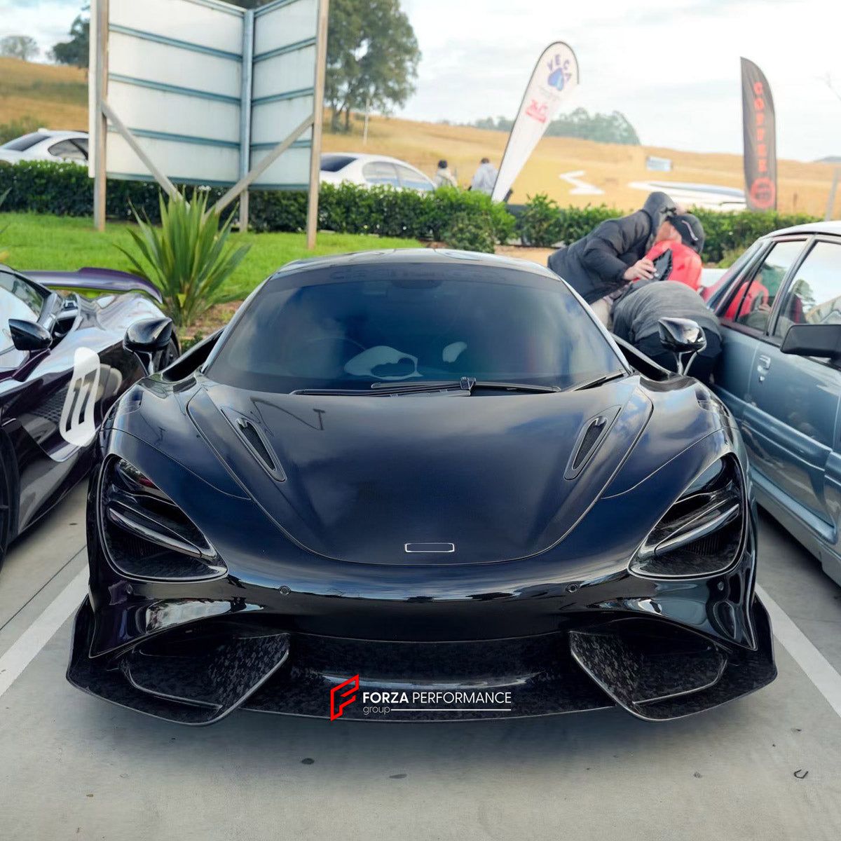 CONVERSION DRY CARBON BODY KIT for MCLAREN 720S COUPE 2017 - 2023 UPGRADE to 765LT 2020 - 2023

Set includes:
Front Lip
Front Bumper Assembly
Headlight Inserts
Front Fenders
Side Skirts
Rear Spoiler
Rear Spoiler Wing
Engine Cover
Rear Diffuser
Exhaust System

Material: Dry Carbon

NOTE: Professional installation is required.