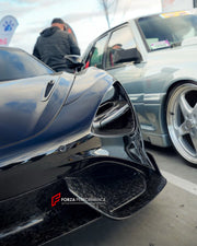 CONVERSION DRY CARBON BODY KIT for MCLAREN 720S COUPE 2017 - 2023 UPGRADE to 765LT 2020 - 2023

Set includes:
Front Lip
Front Bumper Assembly
Headlight Inserts
Front Fenders
Side Skirts
Rear Spoiler
Rear Spoiler Wing
Engine Cover
Rear Diffuser
Exhaust System

Material: Dry Carbon

NOTE: Professional installation is required.