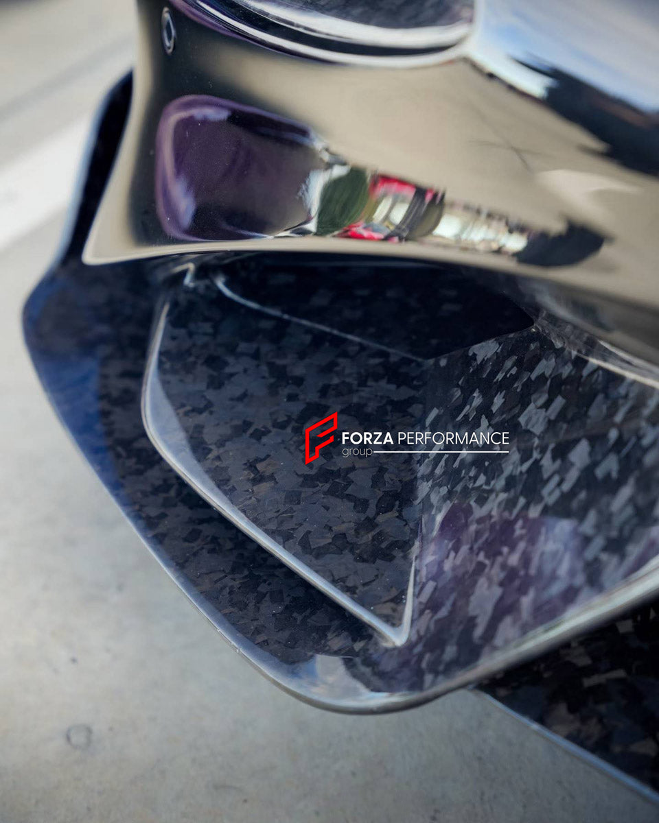 CONVERSION DRY CARBON BODY KIT for MCLAREN 720S COUPE 2017 - 2023 UPGRADE to 765LT 2020 - 2023

Set includes:
Front Lip
Front Bumper Assembly
Headlight Inserts
Front Fenders
Side Skirts
Rear Spoiler
Rear Spoiler Wing
Engine Cover
Rear Diffuser
Exhaust System

Material: Dry Carbon

NOTE: Professional installation is required.