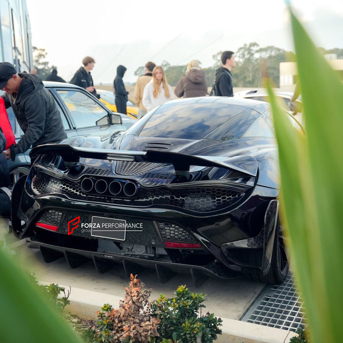 CONVERSION DRY CARBON BODY KIT for MCLAREN 720S COUPE 2017 - 2023 UPGRADE to 765LT 2020 - 2023

Set includes:
Front Lip
Front Bumper Assembly
Headlight Inserts
Front Fenders
Side Skirts
Rear Spoiler
Rear Spoiler Wing
Engine Cover
Rear Diffuser
Exhaust System

Material: Dry Carbon

NOTE: Professional installation is required.