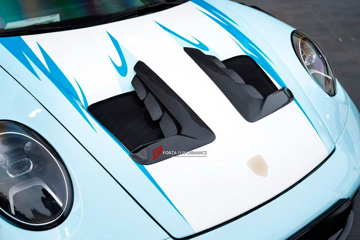 CONVERSION DRY CARBON BODY KIT for PORSCHE 911 992.1 CARRERA CARRERA S 2019 - 2025 UPGRADE to PORSCHE 911 992 GT3 RS 2019 - 2025

Set includes:

Front Bumper
Front Lip
Front Hood
Front Fender Air Vents
Side Door Panels
Side Skirts
Rear Fenders
Rear Bumper
Rear Diffuser
Rear Big Spoiler
Rear Base Spoiler
Rear Engine Hood
Rear Canards
Exhaust System
Material: Dry Carbon

Will Fit: PORSCHE 911 992.1 CARRERA CARRERA S 2019 - 2025

NOTE: Professional installation is required.

Available exclusively at FORZA PERF