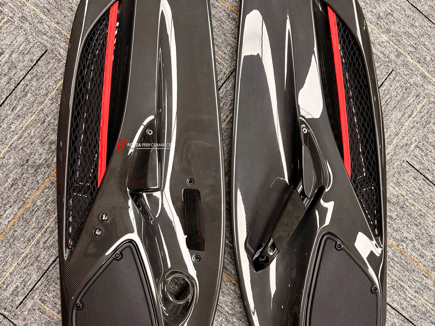 CONVERSION DRY CARBON DOOR PANELS for FERRARI 488 2015 - 2020 upgrade to PISTA

Set includes:

Door Panels

Material: Dry Carbon

NOTE: Professional installation is required.

Why “Contact Us for Pricing”?

We don’t display fixed prices because our goal is to offer you the most competitive deal possible. Product costs often decrease over time, and by requesting a quote, you’ll receive our most up-to-date price on market.

SECURED PAYMENT METHODS&nbsp;
PayPal (+4.4% fee)
Visa / Mastercard / American Express 