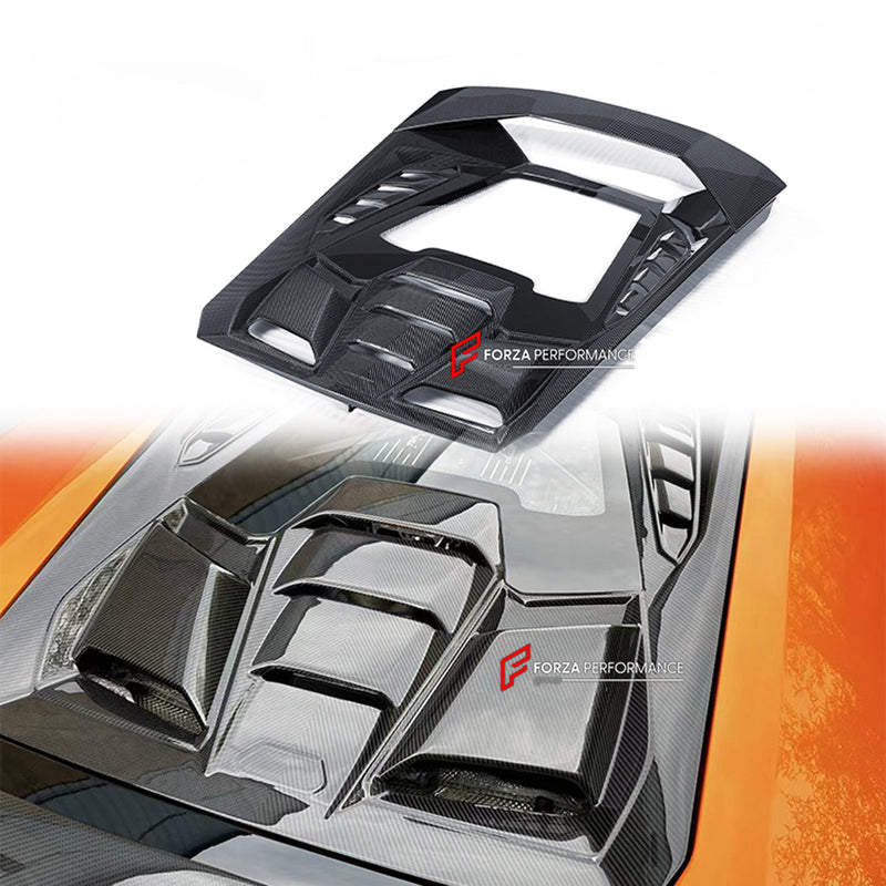 CONVERSION DRY CARBON ENGINE COVER for LAMBORGHINI HURACAN LP580 LP610 2014 - 2019 UPGRADE to HURACAN TECNICA 2022 - 2024