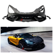 CONVERSION DRY CARBON FRONT BUMPER ASSEMBLY for MCLAREN 720S COUPE 2017 - 2023 UPGRADE to 765LT 2020 - 2023

Set includes:
Front Bumper Assembly

Material: Dry Carbon

NOTE: Professional installation is required.