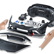 CONVERSION DRY CARBON FRONT BUMPER for LAMBORGHINI HURACAN LP580 LP610 2014 - 2019 UPGRADE to HURACAN TECNICA 2022 - 2024 FORZA PERFORMANCE custom fit OEM Style

Set includes:
Front Bumper

Material: Dry Carbon

NOTE: Professional installation is required.
