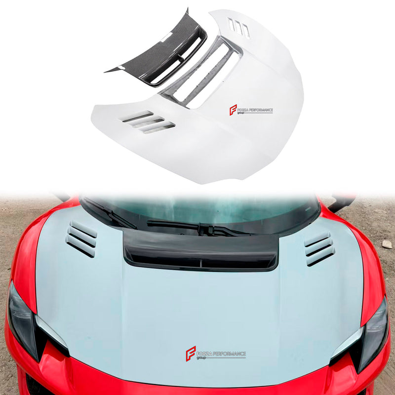 CONVERSION 296 SPECIALE DRY CARBON HOOD BONNET for FERRARI 296 GTB GTS 2022+