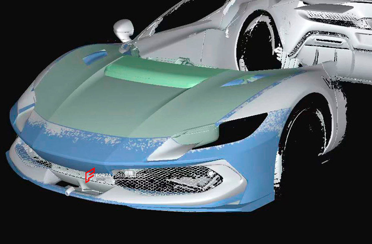 CONVERSION UPGRADE FACELIFT OLD TO NEW BODY KIT for Ferrari 296 GTS GTB 2022+ to FERRARI 296 SPECIALE 2025+
Set includes:

Hood Bonnet
Material: Dry Carbon

NOTE: Professional installation is required.