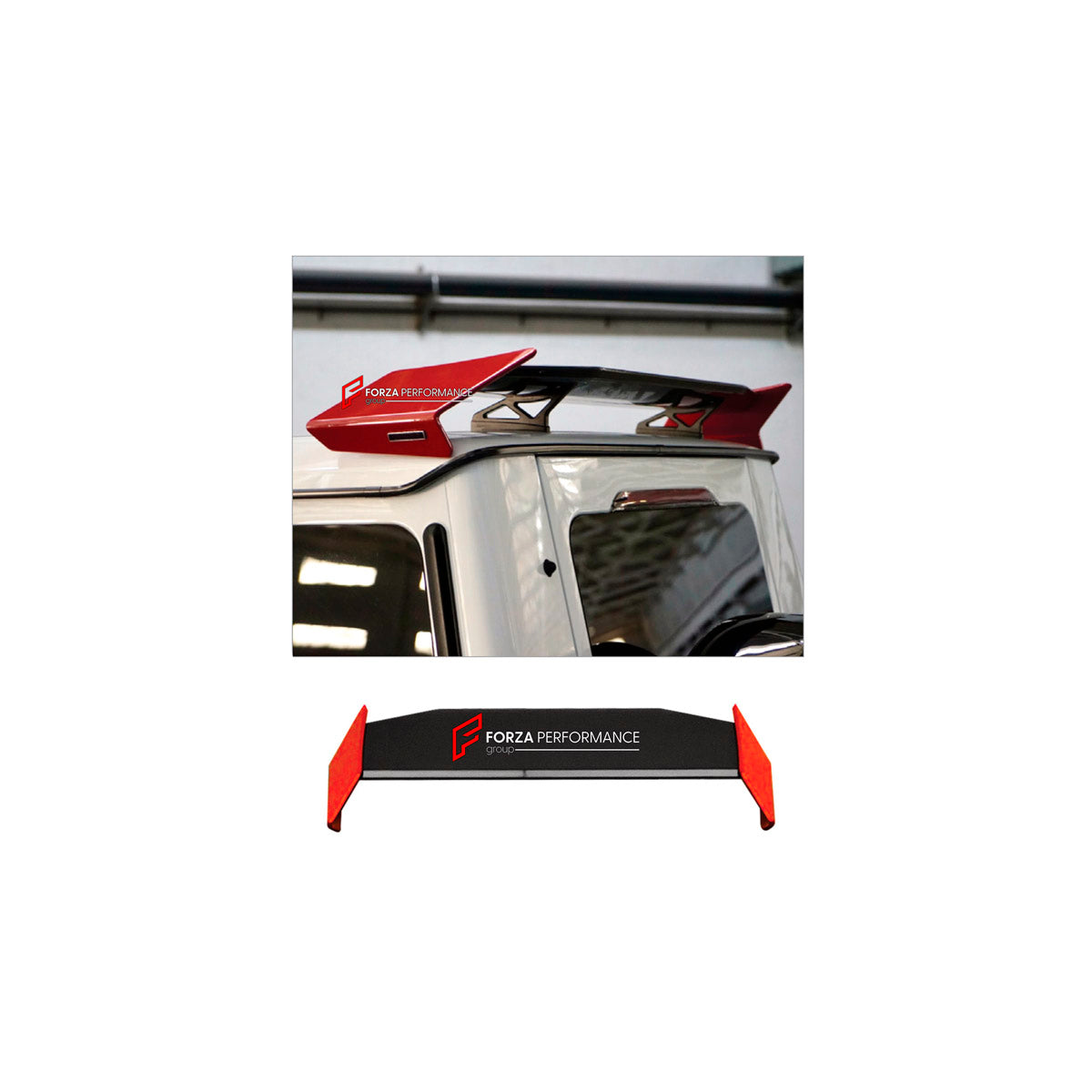 CONVERSION DRY CARBON REAR SPOILER WING for MERCEDES-BENZ G-CLASS W463 2008 - 2018 UPGRADE to G-CLASS W464 2019 - 2024 FORZA PERFORMANCE custom fit R Style

Set includes:
Rear Spoiler Wing

Material: Dry Carbon

NOTE: Professional installation is required.