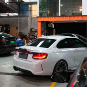 DRY CARBON REAR TRUNK LID for BMW M2 F87 2016 - 2021 UPGRADE into M PERFORMANCE

Set includes:

Trunk Lid

Material: Dry Carbon

Note: Professional installation is required. All hinges, brackets, locks must be reused from factory trunk.

Payment ►
Visa
Mastercard
PayPal with a credit card (add 4.4% at checkout)
Payoneer
Cryptocurrency
Shipment ►
By express DHL/UPS/TNT/FedEx
To the local international airport
Special line by air
Special line by the sea
To Europe and the UK by train

Please let us know which 