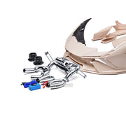 CONVERSION EXHAUST SYSTEM for LAMBORGHINI HURACAN LP580 LP610 2014 - 2019 UPGRADE to HURACAN TECNICA 2022 - 2024

Set includes:

Mid Pipe
Valved Bypass Muffler
Exhaust Tips
Electronic Remote Valve Control
Material: Dry Carbon

Production time: 10–15 days