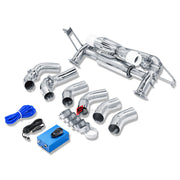 CONVERSION EXHAUST SYSTEM for LAMBORGHINI HURACAN LP580 LP610 2014 - 2019 UPGRADE to HURACAN TECNICA 2022 - 2024

Set includes:

Mid Pipe
Valved Bypass Muffler
Exhaust Tips
Electronic Remote Valve Control
Material: Dry Carbon

Production time: 10–15 days