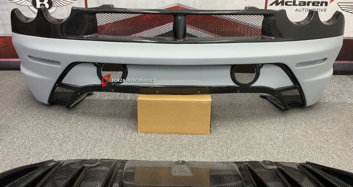 CONVERSION FERRARI F430 TO SCUDERIA BODY KIT

Set includes:
Front Bumper Assembly (2 options)
Side Skirts
Rear Bumper Assembly
Rear diffuser

NOTE: Professional installation is required.

CONTACT US FOR PRICING
