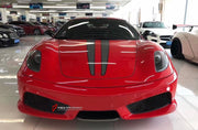 CONVERSION FERRARI F430 TO SCUDERIA BODY KIT

Set includes:
Front Bumper Assembly (2 options)
Side Skirts
Rear Bumper Assembly
Rear diffuser

NOTE: Professional installation is required.

CONTACT US FOR PRICING