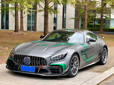 CONVERSION FOR MERCEDES BENZ AMG GT GTS GTC UPGRADE TO GTR PRO 2015 - 2022

Set includes:

Front Bumper assembly
Front fenders (dry carbon)
Front fender trims
Side skirts (dry carbon)
Rear bumper assembly
Rear spoiler

Material: Plastic PP + Dry carbon

Note: Professional installation is required

CONTACT US FOR PRICING

Payment ►
Visa
Mastercard
PayPal with a credit card (add 4.4% at checkout)
Payoneer
Cryptocurrency
Shipment ►
By express DHL/UPS/TNT/FedEx
To the local international airport
Special line by