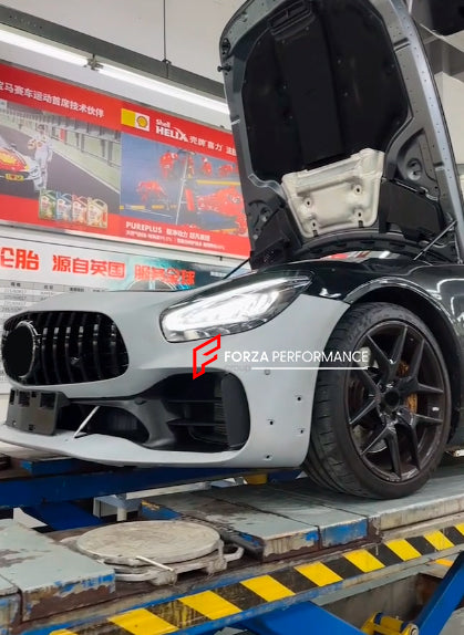 CONVERSION FOR MERCEDES BENZ AMG GT GTS GTC UPGRADE TO GTR PRO 2015 - 2022

Set includes:

Front Bumper assembly
Front fenders (dry carbon)
Front fender trims
Side skirts (dry carbon)
Rear bumper assembly
Rear spoiler

Material: Plastic PP + Dry carbon

Note: Professional installation is required

CONTACT US FOR PRICING

Payment ►
Visa
Mastercard
PayPal with a credit card (add 4.4% at checkout)
Payoneer
Cryptocurrency
Shipment ►
By express DHL/UPS/TNT/FedEx
To the local international airport
Special line by