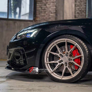 CONVERSION FORGED CARBON BODY KIT for AUDI S5 B9.5 F5 FACELIFT 2020 - 2025 UPGRADE to RS5 B9.5 F5 FACELIFT 2020 - 2025 FORZA PERFORMANCE custom fit RS5 Style

Set includes:
Front Lip
Front Bumper Assembly
Front Bumper Canards
Rear Bumper Fins
Rear Diffuser

Material: Forged Carbon

NOTE: Professional installation is required.